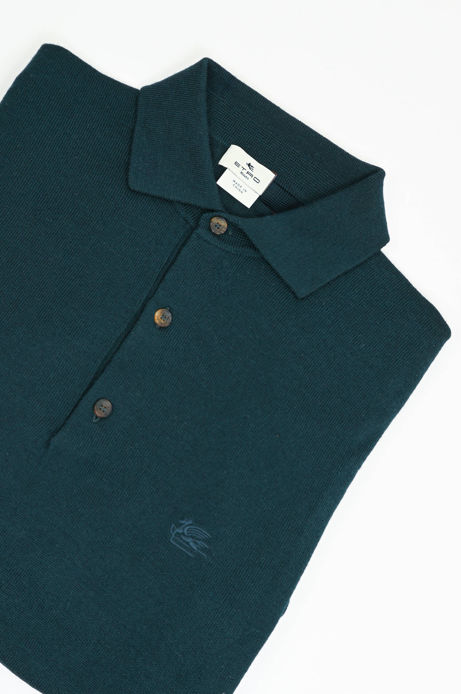Langarm Polo-Shirt in Dunkelgrün Langarm Polo-Shirt in Dunkelgrün