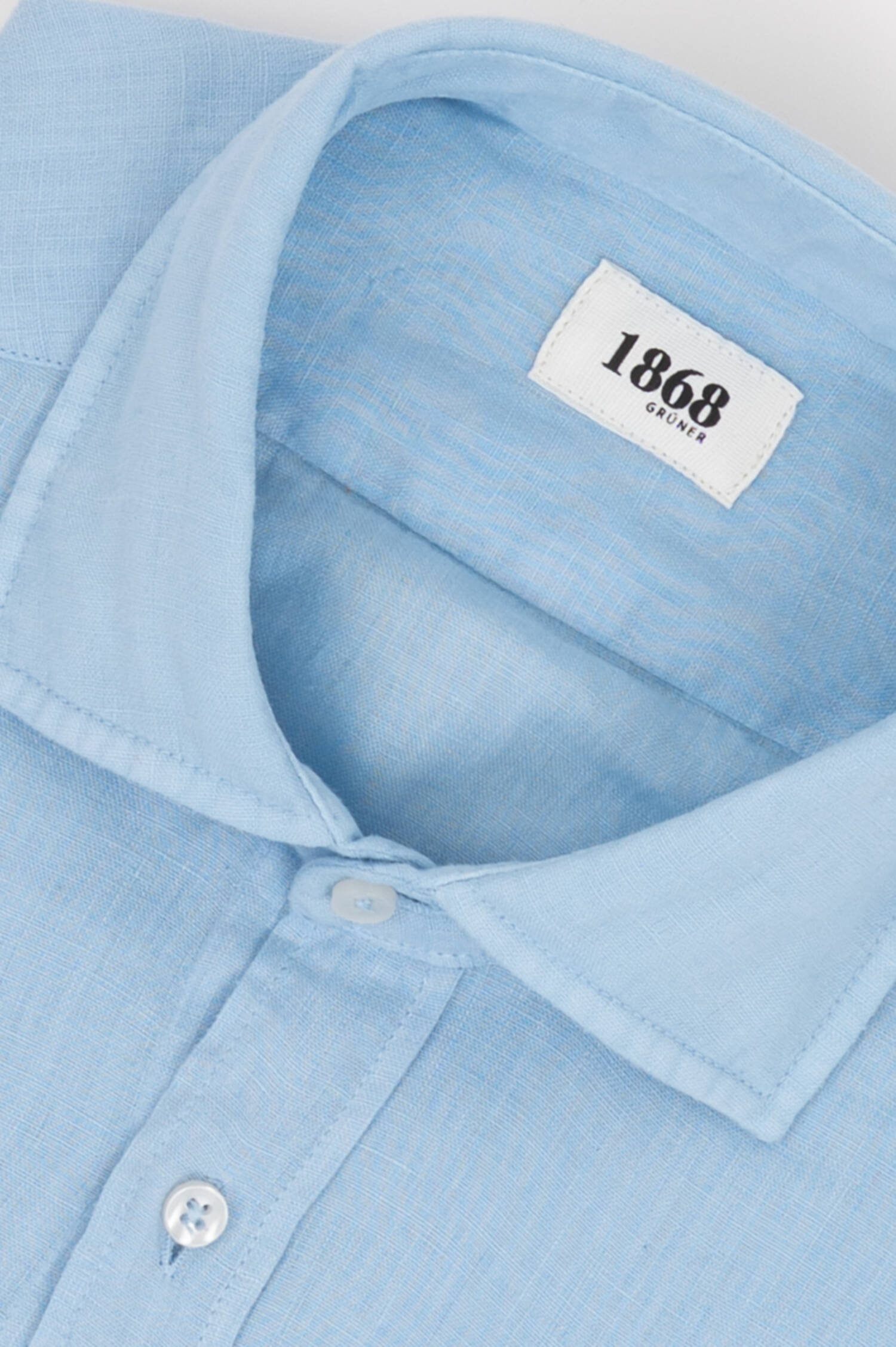 Leinenhemd BAROLO LINO in Hellblau