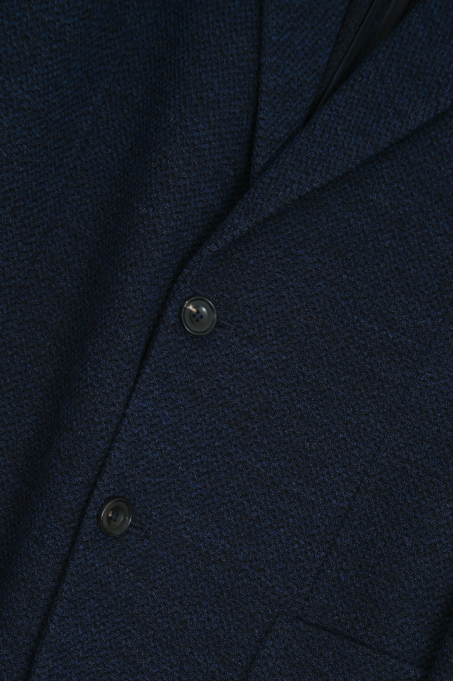 Sakko aus Woll-Mix mit Struktur in Navy