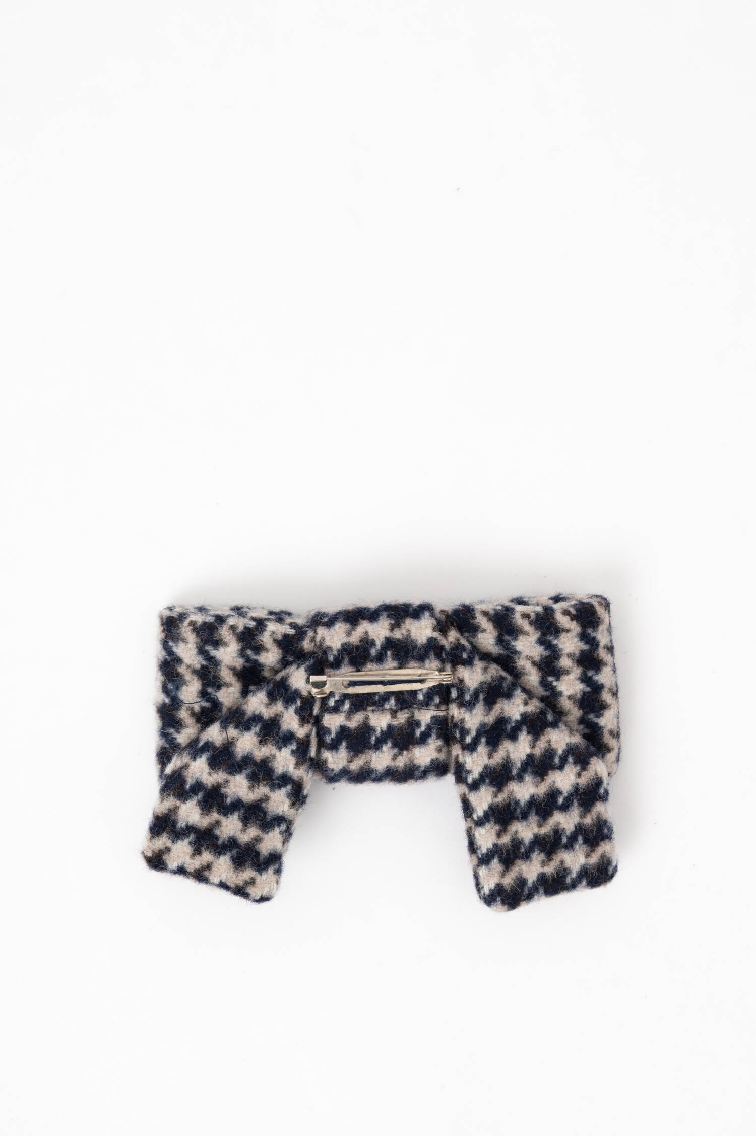 Hahnentritt-Schleife in Navy