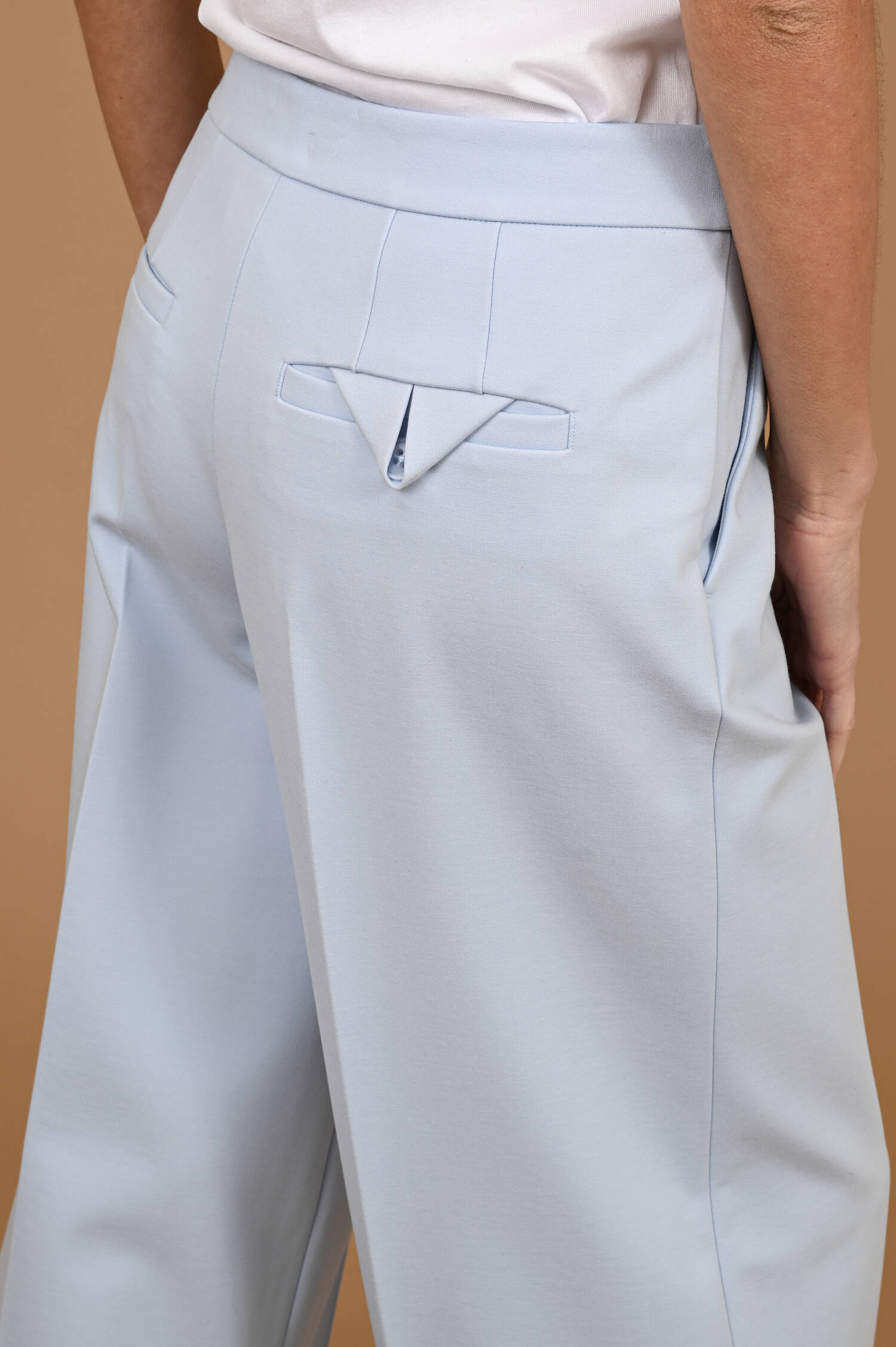 Wide-Leg Hose EMOTIONAL ESSENCE in Eisblau