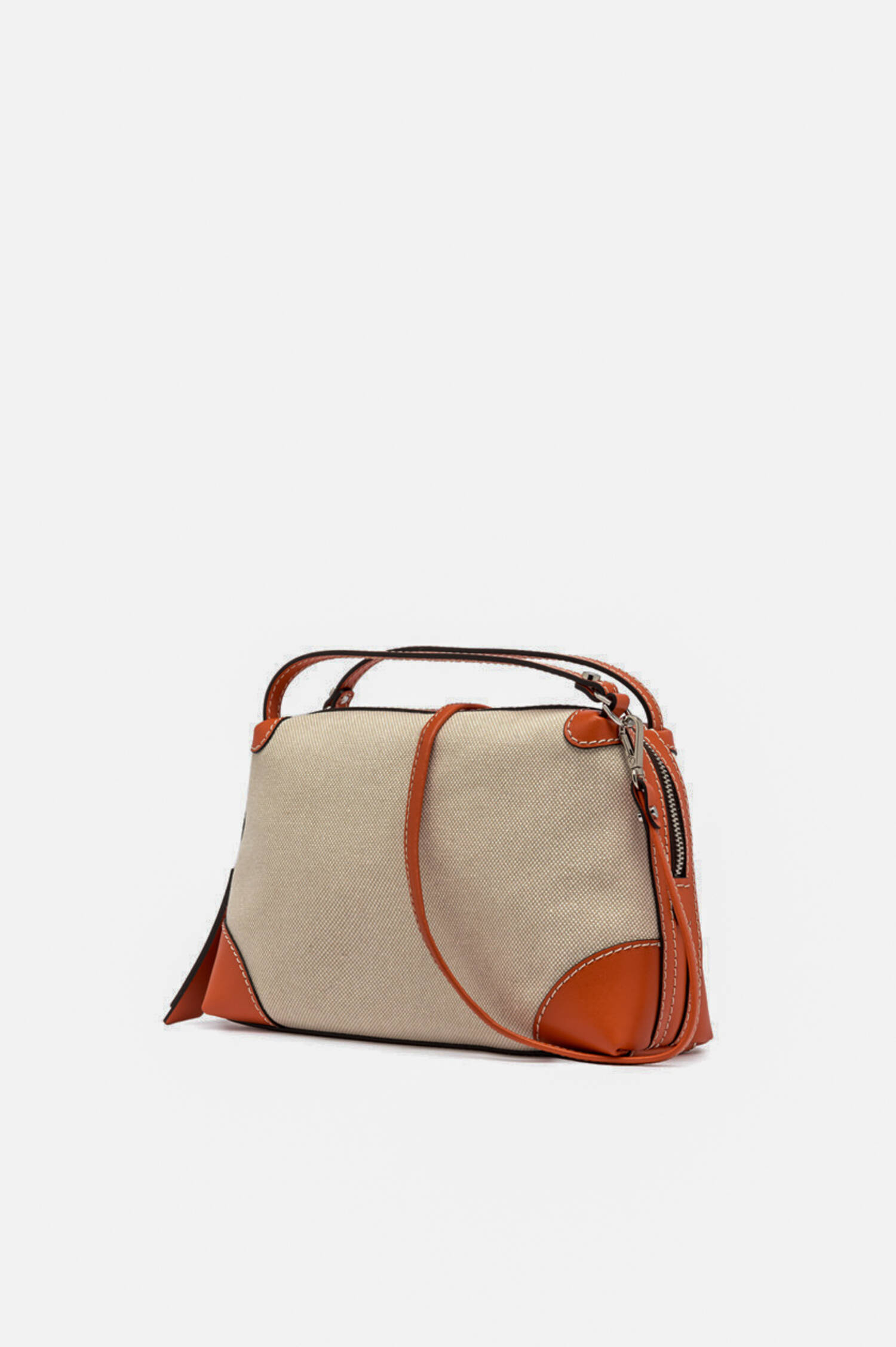 Kleine Tasche ALIFA in Natur/Orange