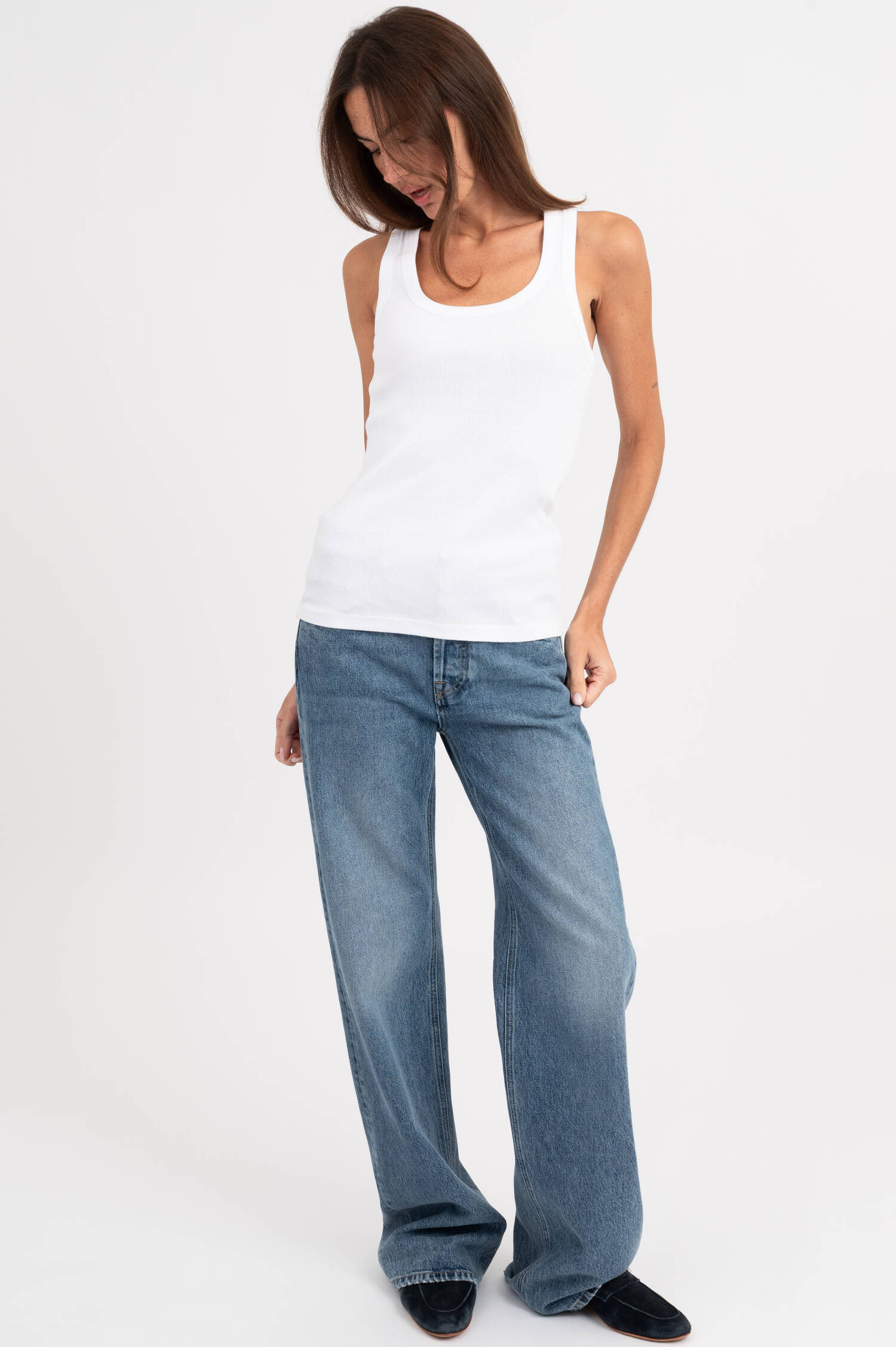Basic Tanktop in Weiß