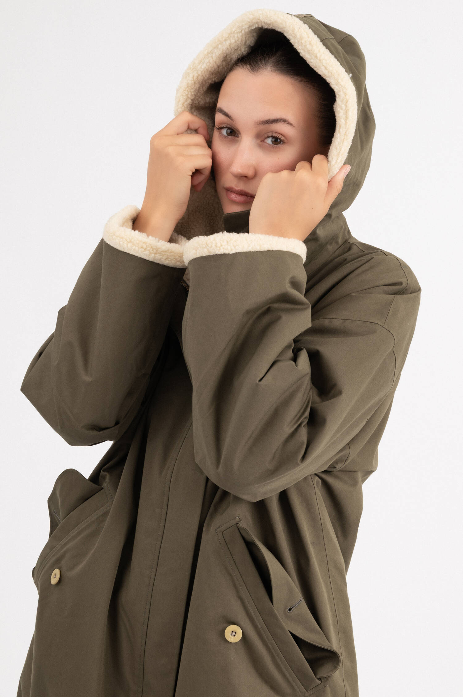 Wende-Parka ANNA in Oliv Wende-Parka ANNA in Oliv