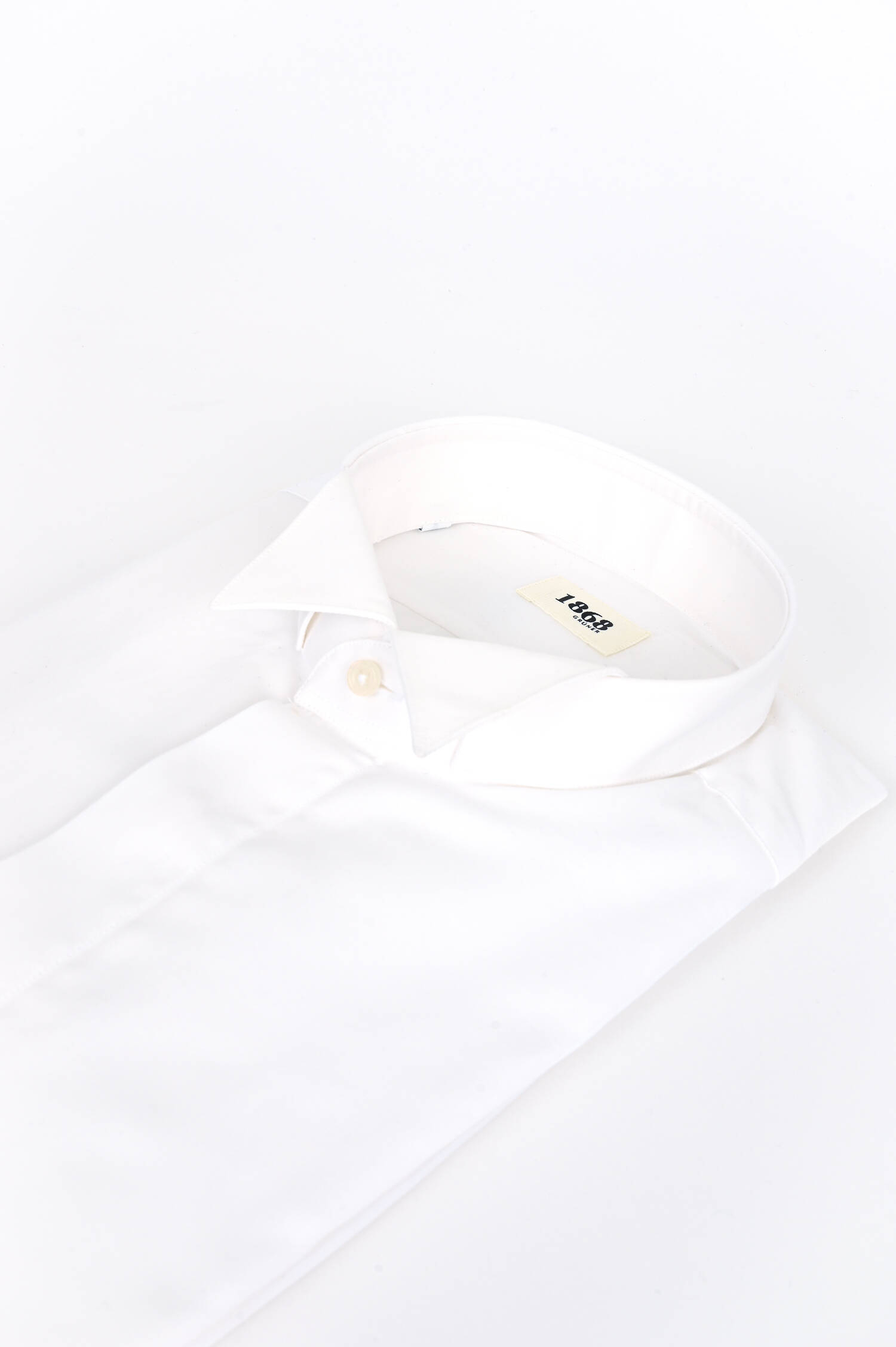 Smokinghemd aus Baumwolle in Weiß