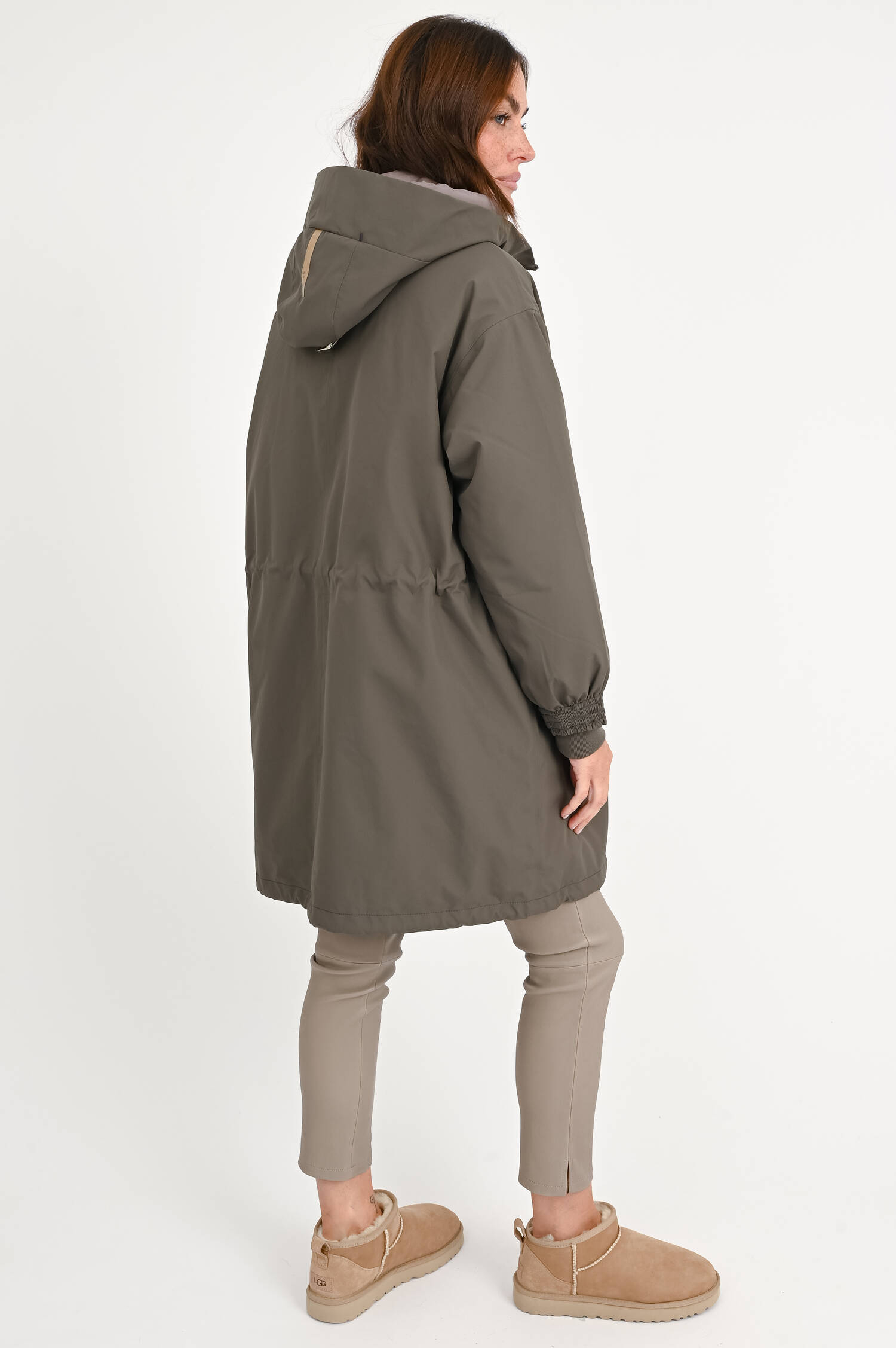 Mantel JOY mit zusätzlicher Wattierung in Khaki