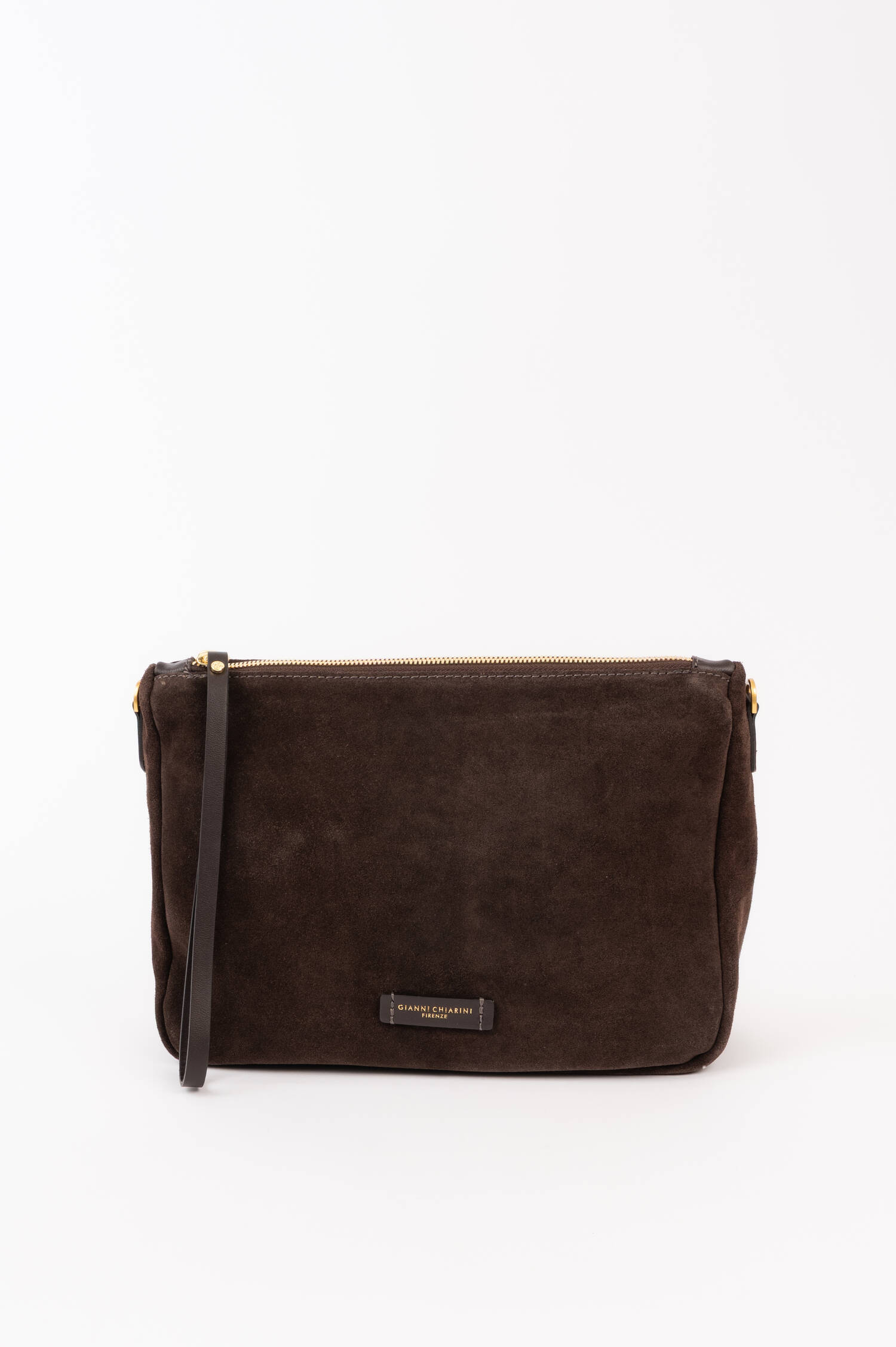 Veloursleder Pouch NORA in Mokka Veloursleder Pouch NORA in Mokka