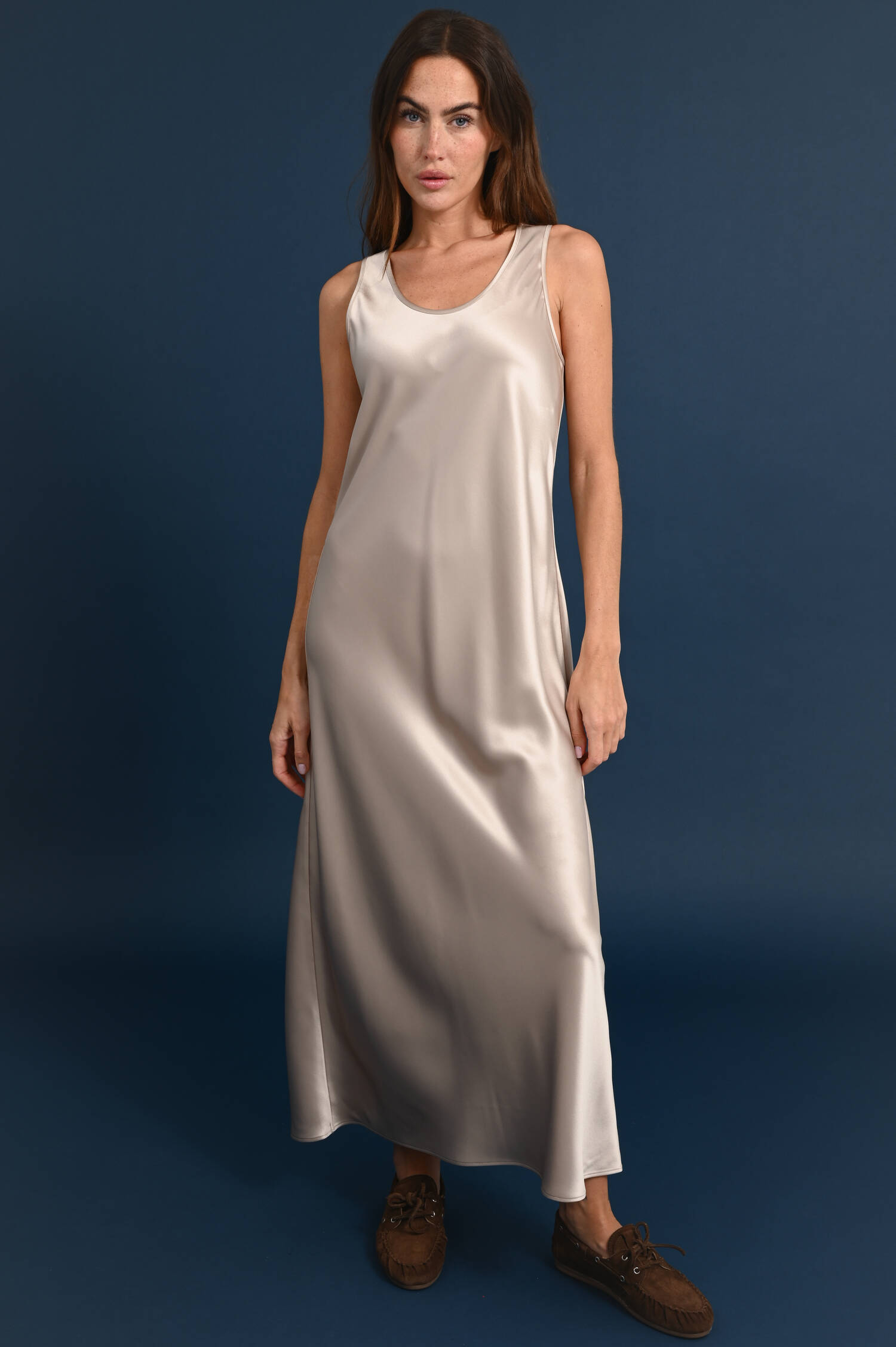 Maxi-Kleid in Taupe
