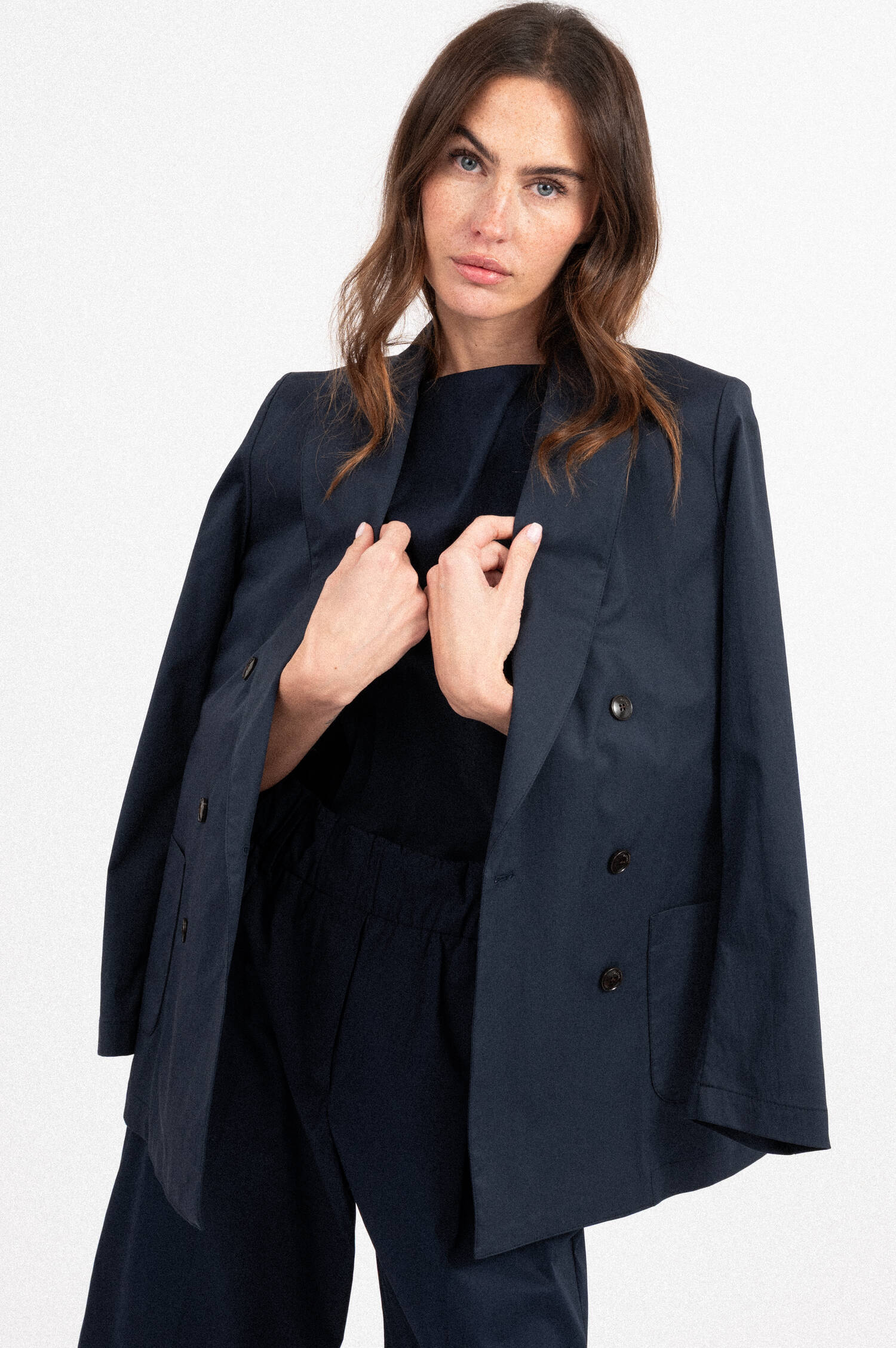 Slim Fit Blater GIACCA in Navy