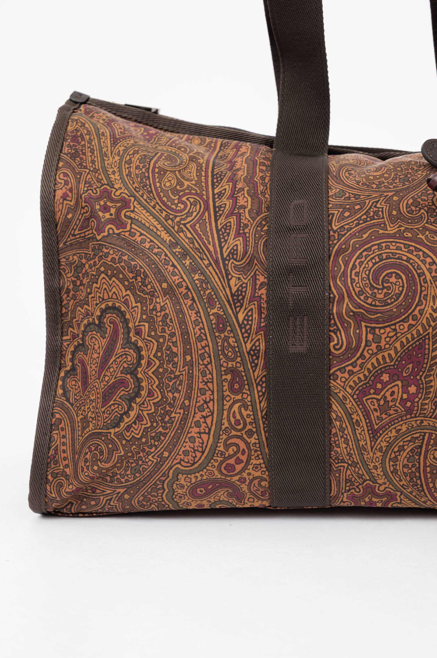 Paisley-Reisetasche in Braun