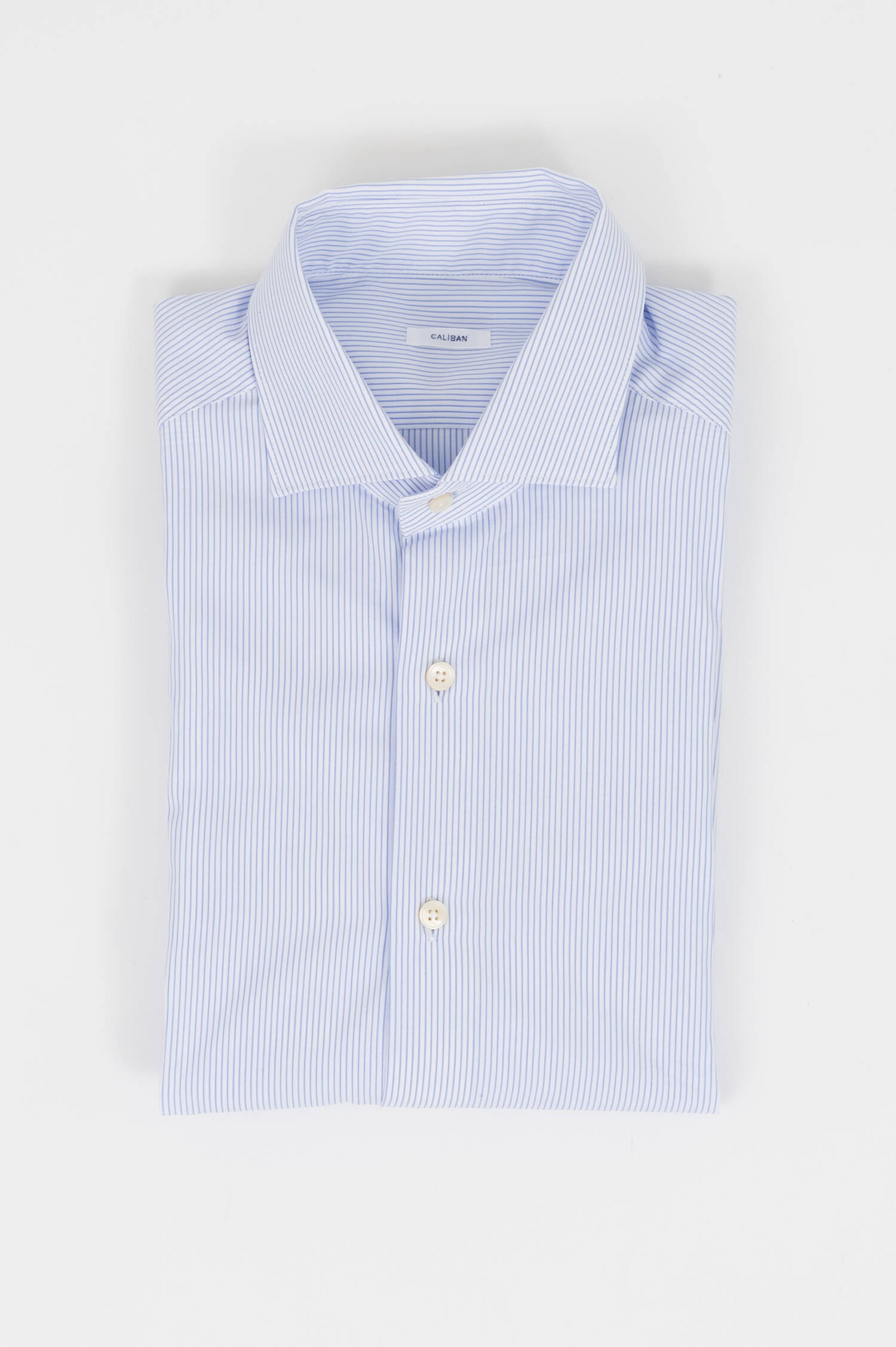 Hemd aus Baumwolle in Hellblau/Weiß gestreift Hemd aus Baumwolle in Hellblau/Weiß gestreift