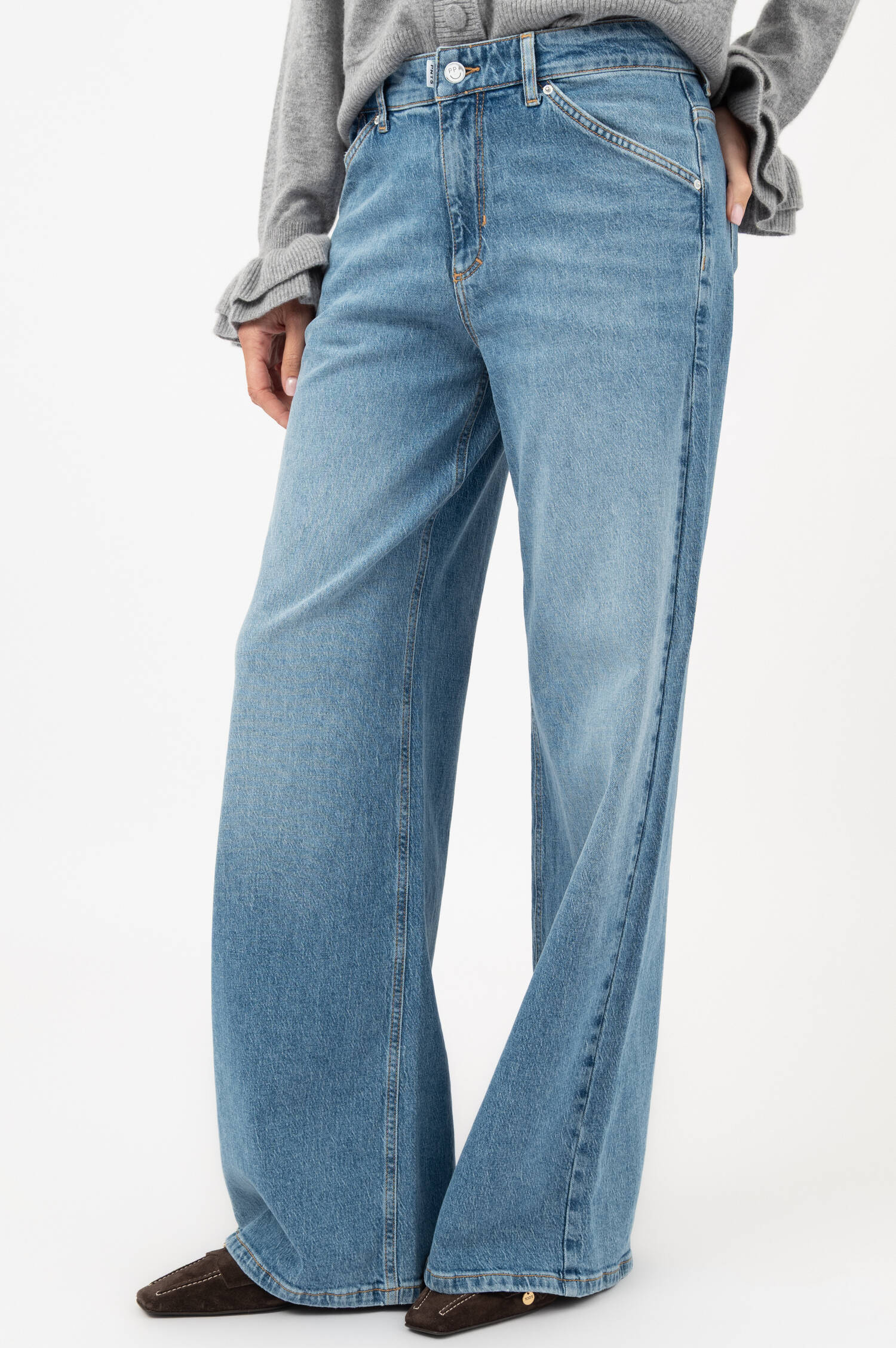 Baggy-Wide-Leg-Jeans THE RAVER in Blau Baggy-Wide-Leg-Jeans THE RAVER in Blau