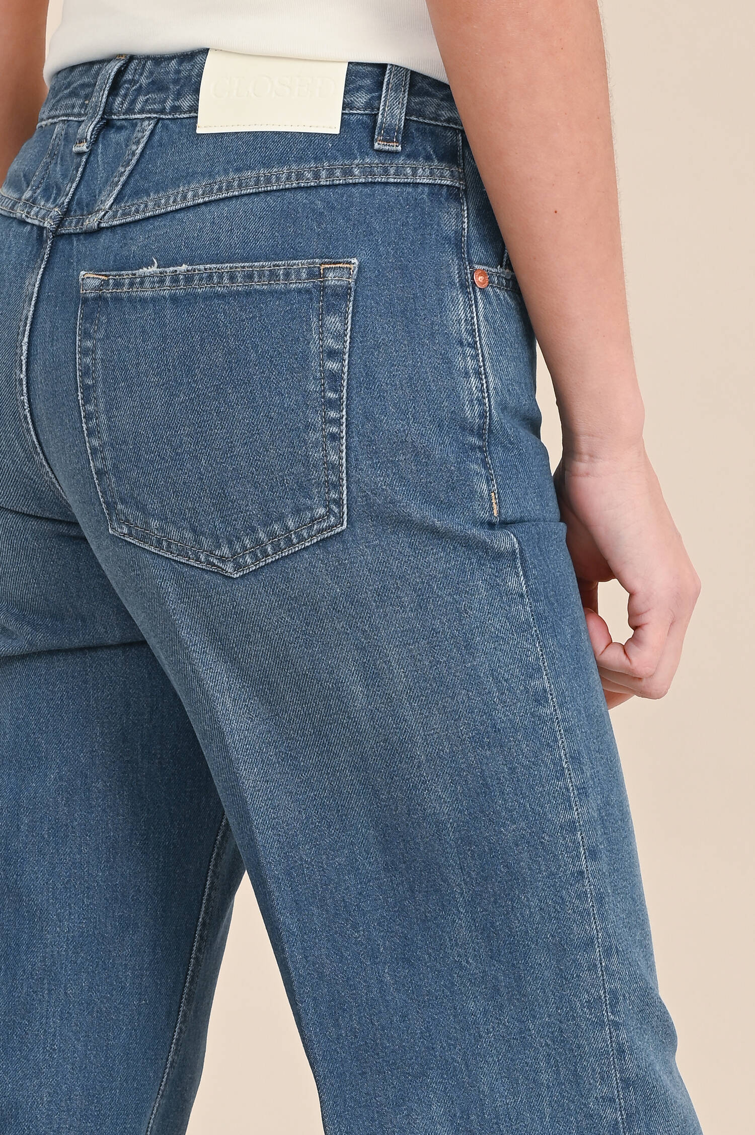 Flared Jeans in Mittelblau