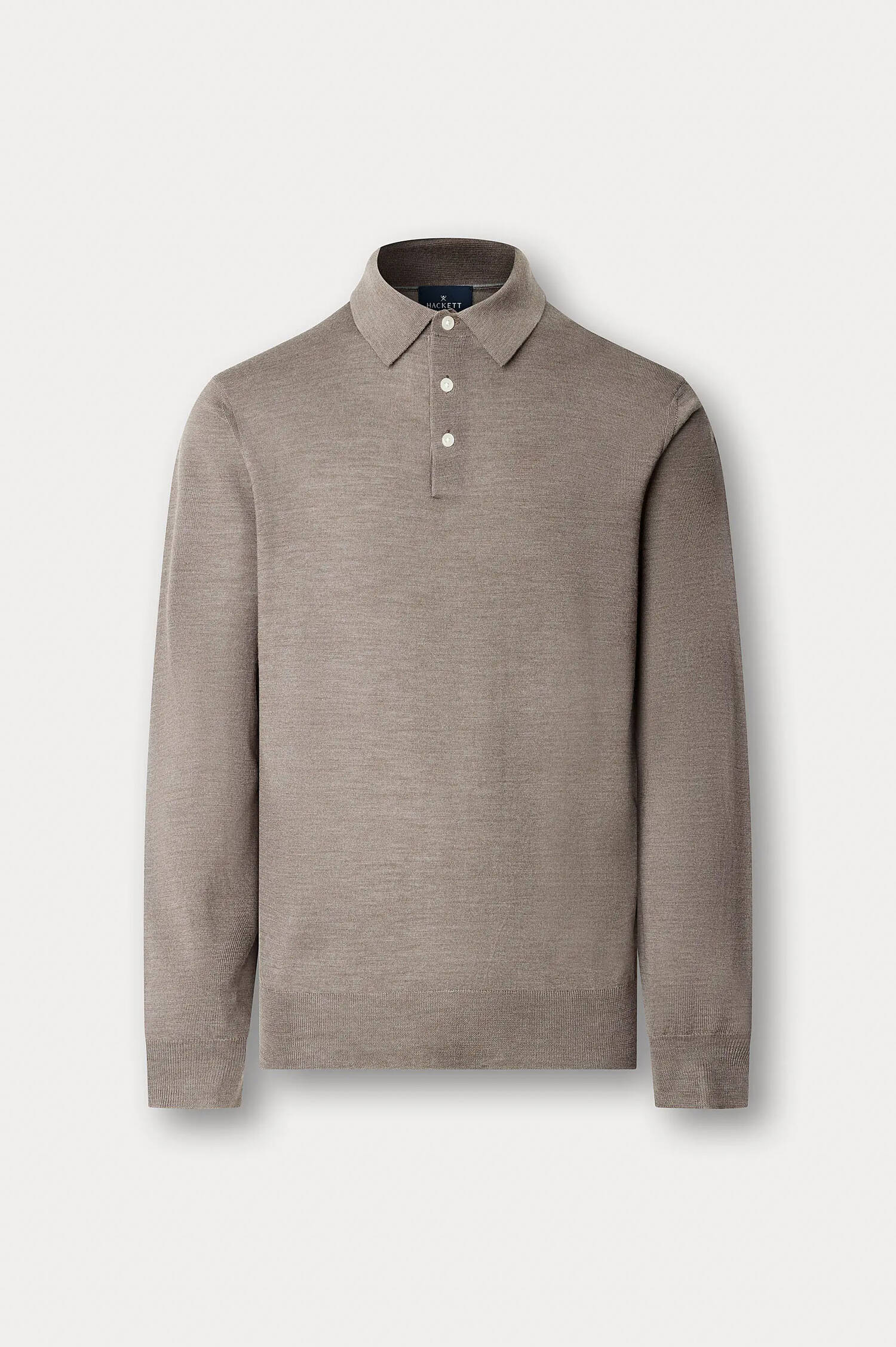 Feinstrick-Pullover in Taupe Feinstrick-Pullover in Taupe