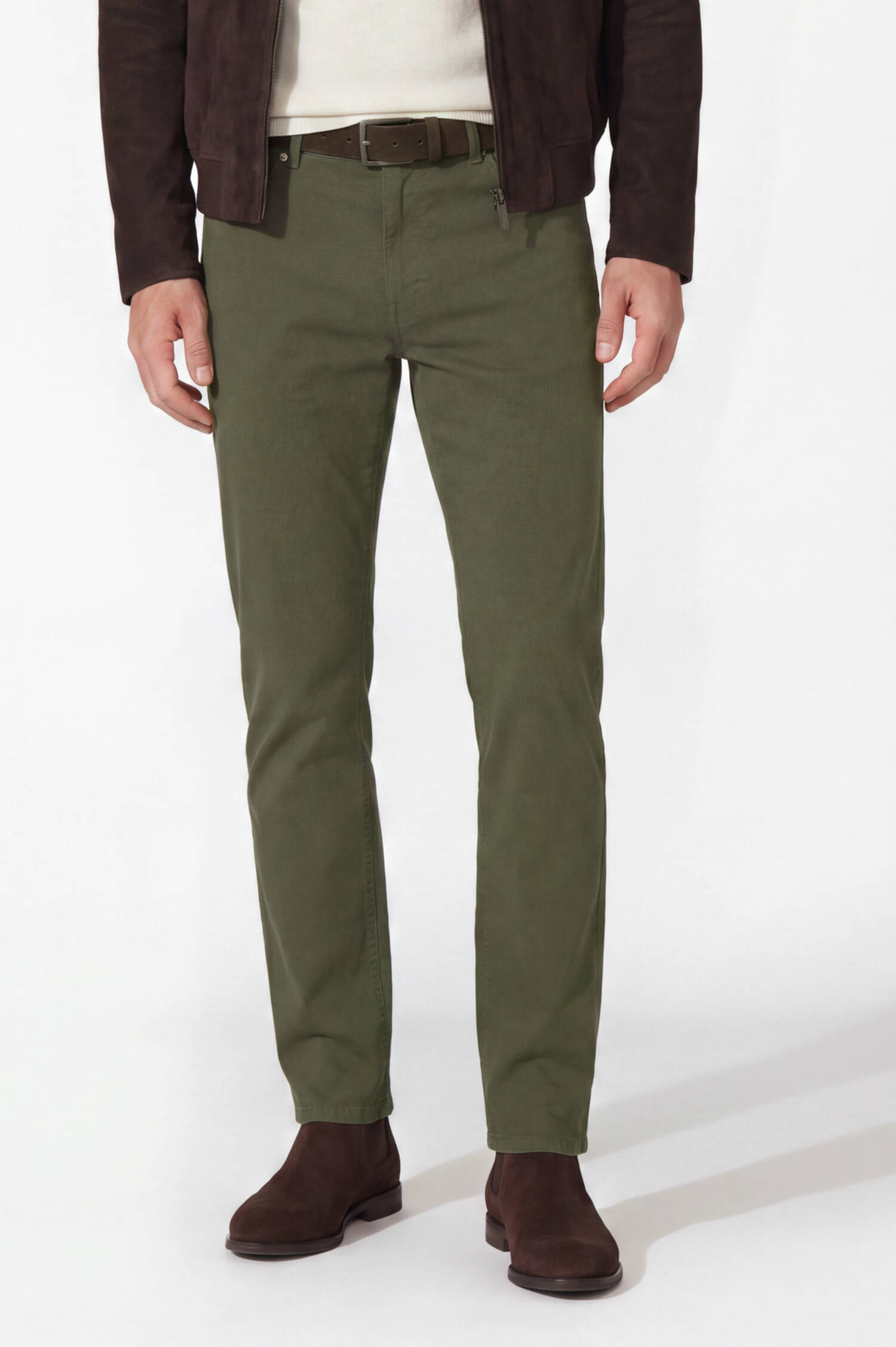 Slim-Hose TOURIST in Oliv Slim-Hose TOURIST in Oliv