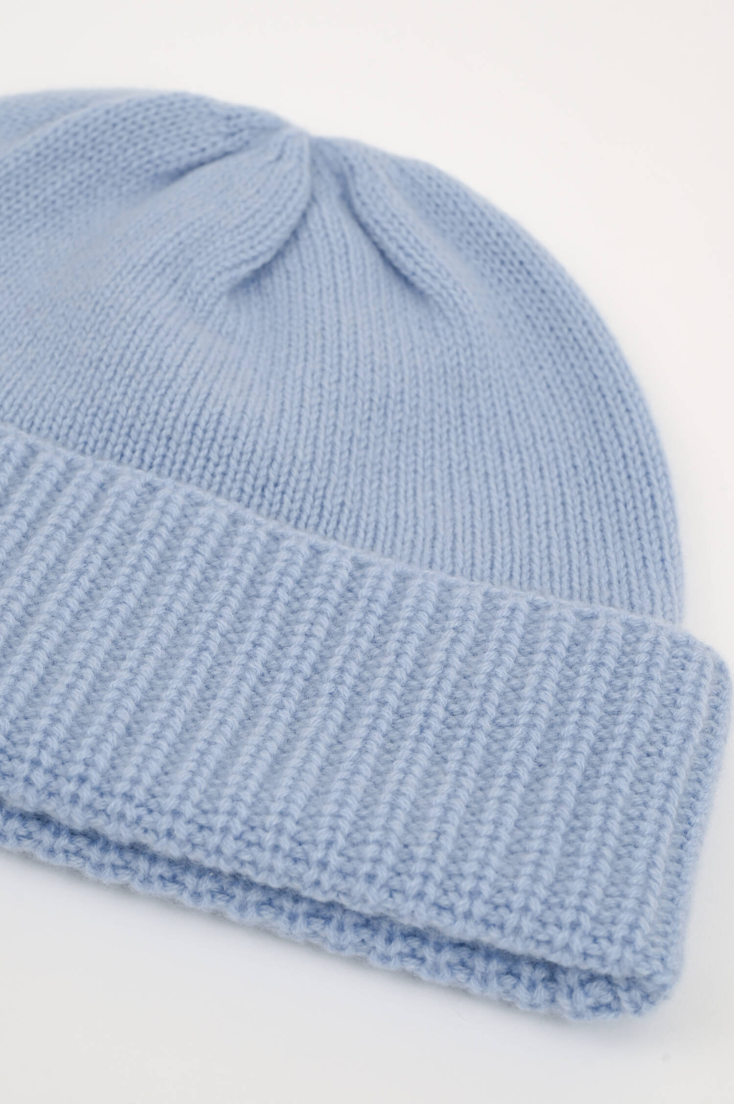 Cashmere Mütze in Hellblau