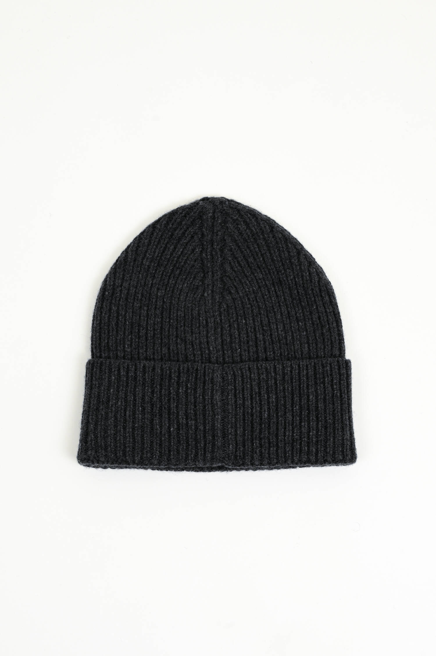 Cashmere-Mütze in Dunkelgrau
